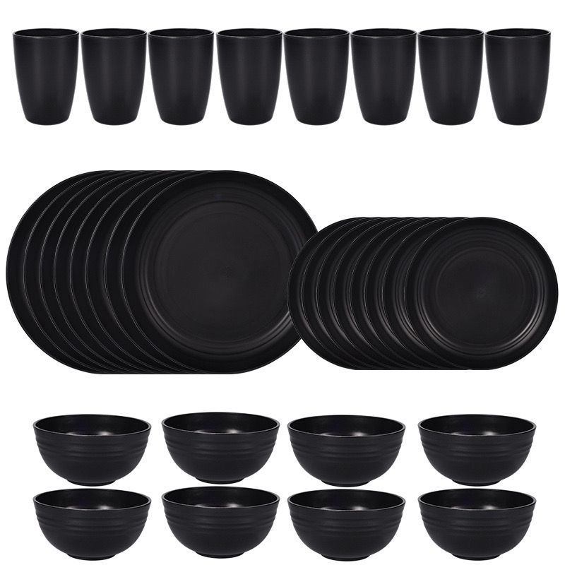 32 pcs Wheat Straw  Dinner set
