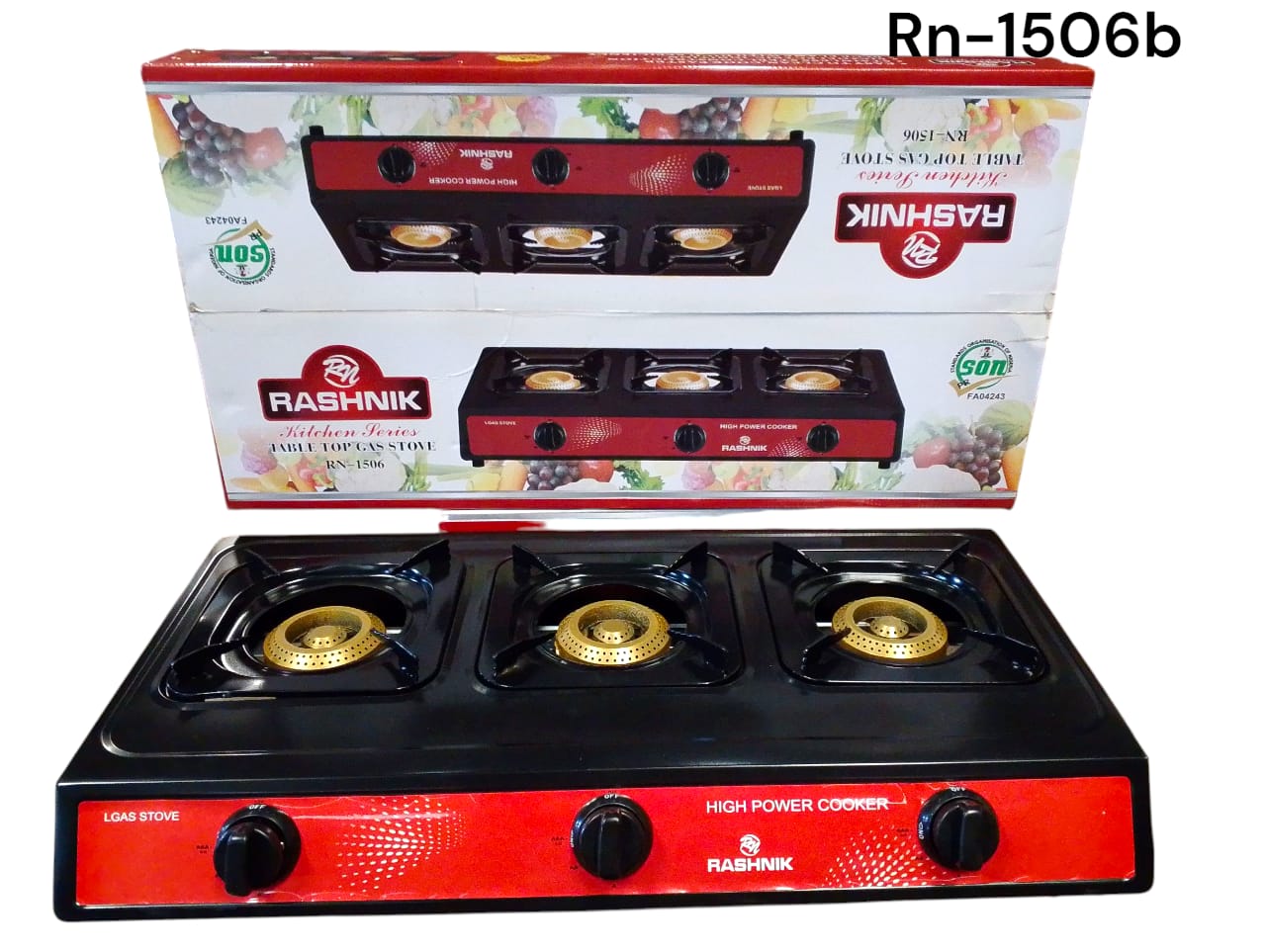 3 face Gas Burner