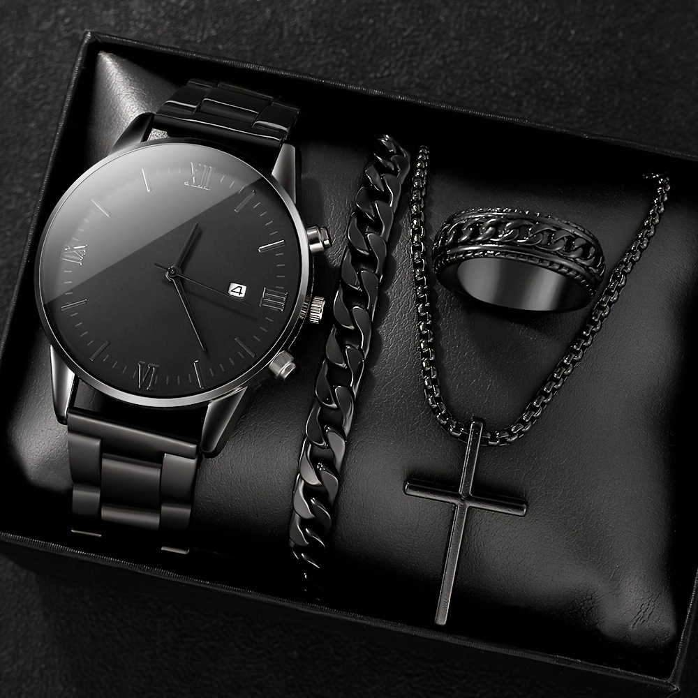 4 set men quality jewellery
