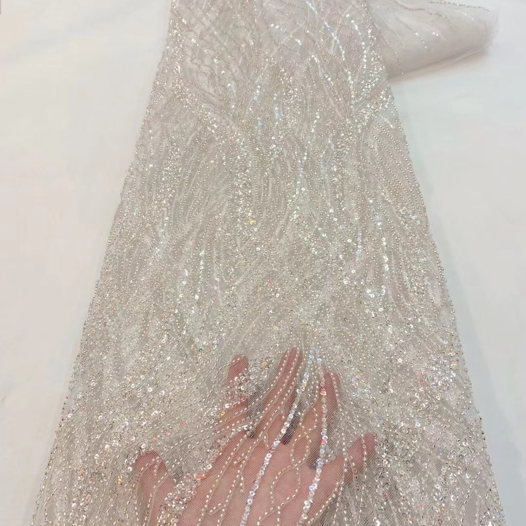 5yard Celebrity beaded lace / Bridal beaded lace