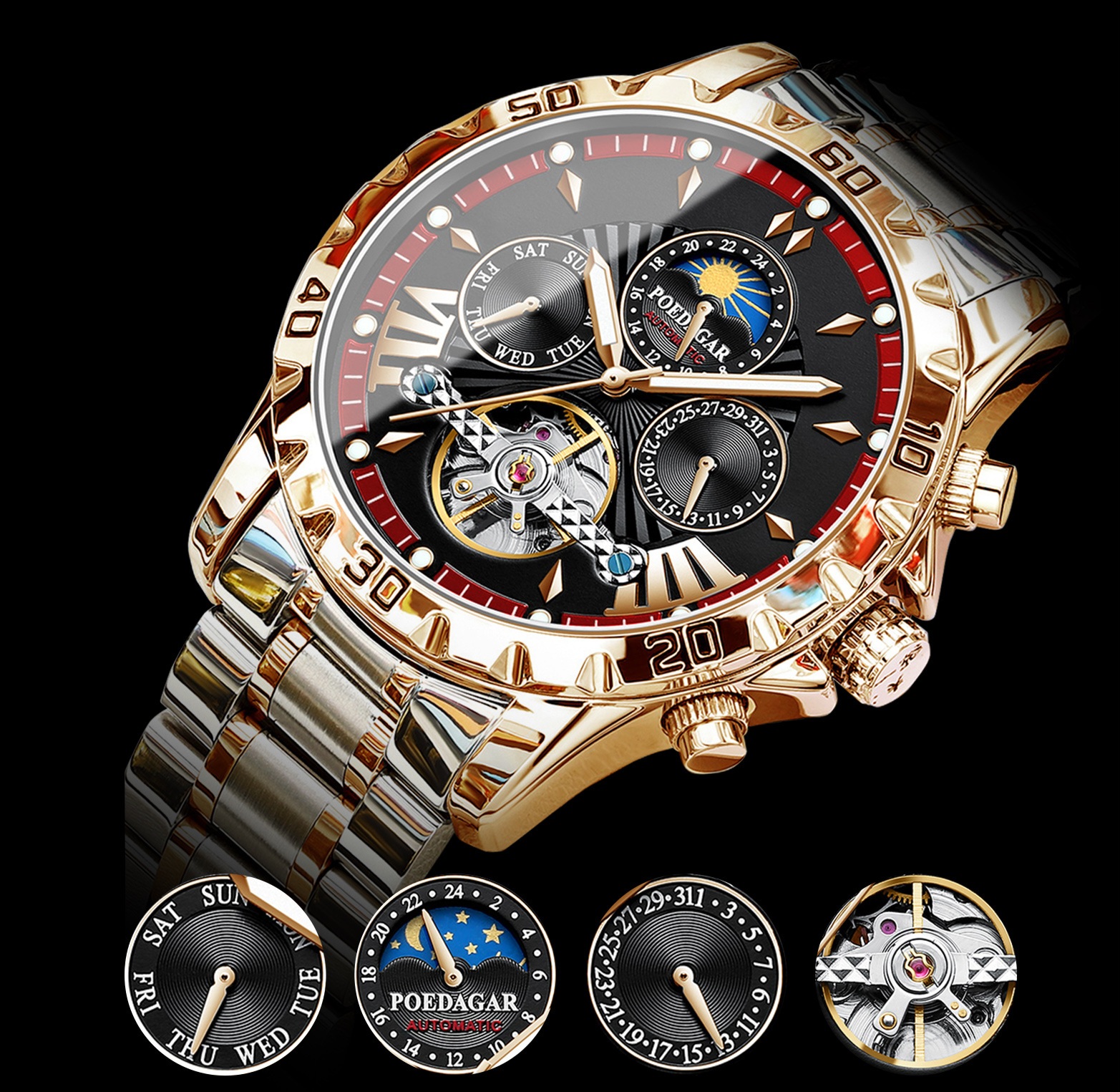 Automatic Diamond men waterproof  watch