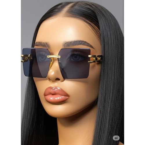 Loewe Anagram Rimless Square Sunglasses