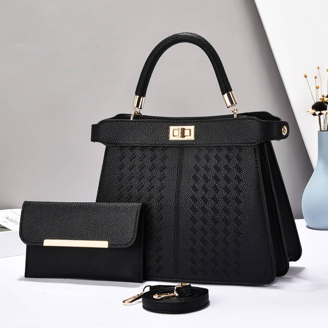 Luxury Top-Handle Tote and Matching Handbag