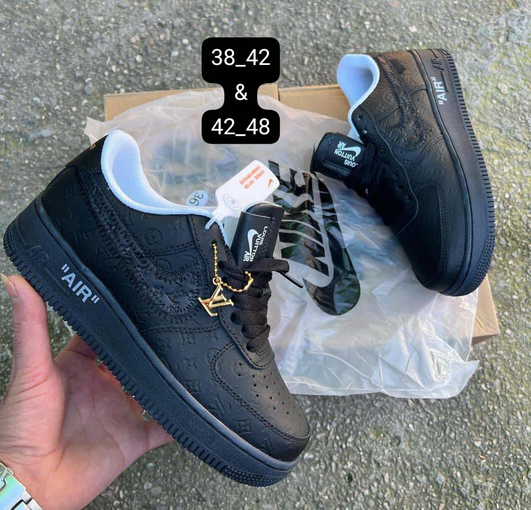 Nike Air Force 1 x Louis Vuitton (Luxury-style fashion sneakers)