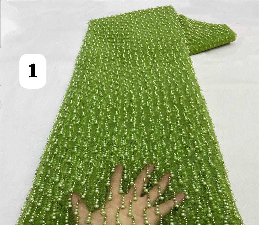 Quality full Beaded lace