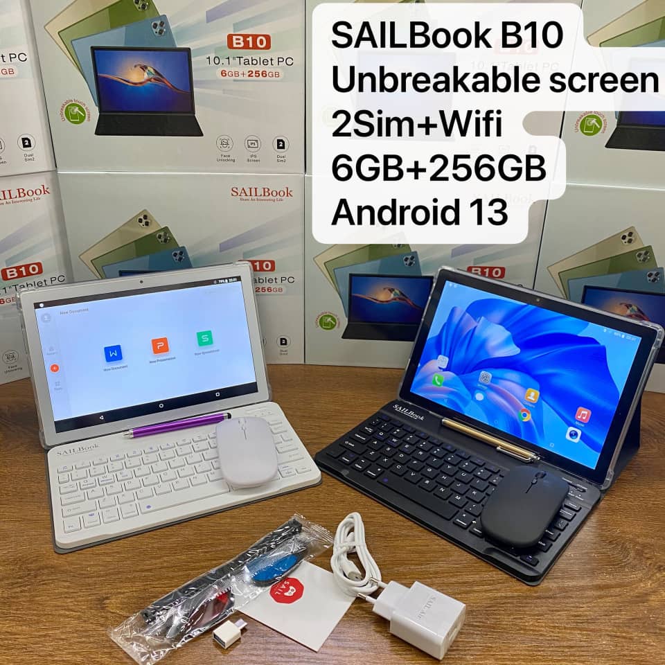 Sail Air 2 in1 Laptop Tablet Pc 10.1 inches 6GB+256GB High Definition Unbreakable Screen