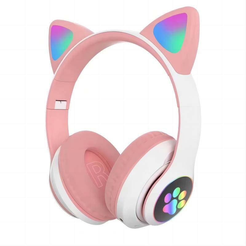 Wireless Headphones Cute Cat Ears HIFI foldable Stereo